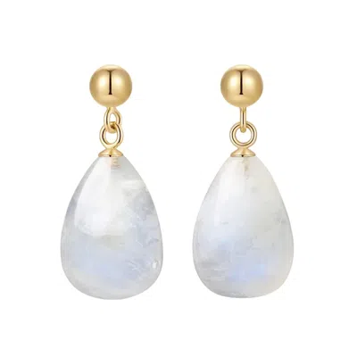 Katy Faye Women's Gold / Neutrals September Moonstone Earrings
