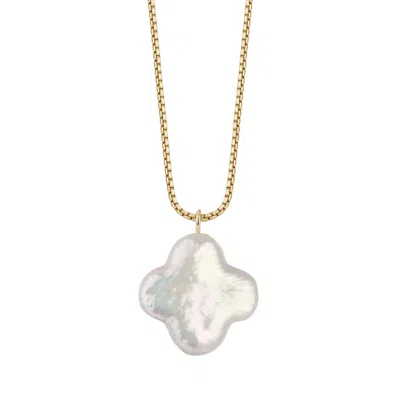 Katy Faye Women's Gold / White Anaïs Pearl Necklace