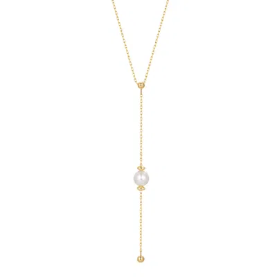 Katy Faye Women's Gold / White Delphine Necklace