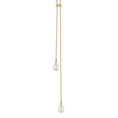 Katy Faye Women's Gold / White Leana Necklace
