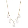 Katy Faye Women's Gold / White Lina Pearl Necklace