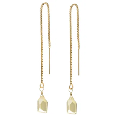 Katy Faye Women's Gold / Yellow / Orange Tia Lemon Earrings