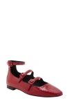 Katy Perry Women's Confidant Mary Jane Flats In Crimson Red