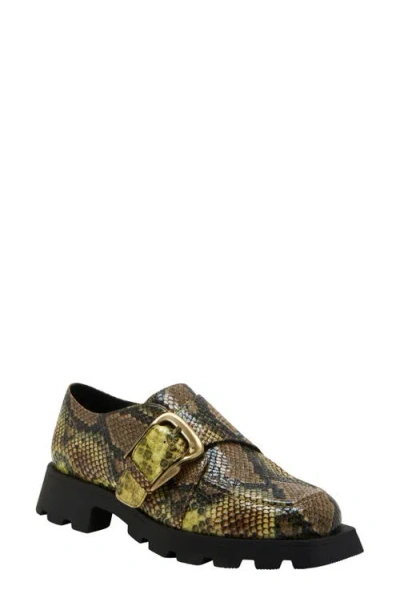 KATY PERRY KATY PERRY DAARLING SNAKESKIN EMBOSSED BUCKLE LOAFER