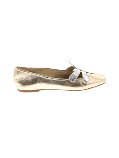 Pre-owned Katy Perry Flats In Gold