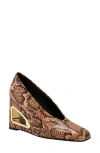 Katy Perry Women's Hollow Wedge Pumps In True Taupe Multi