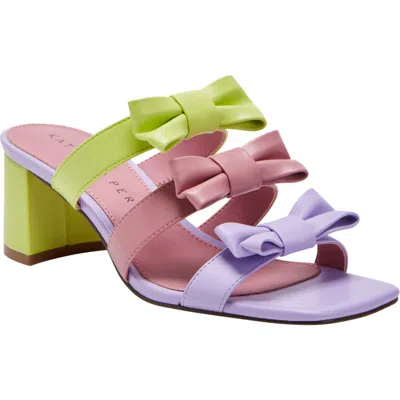 Katy Perry The Bow Sandal In Purple/pink/celery