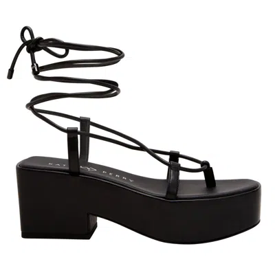 Katy Perry The Busy Bee Lace Up Sandal In Black