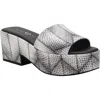 Katy Perry The Busy Bee Platform Slide Sandal In Black White Multi