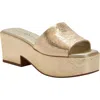 Katy Perry The Busy Bee Platform Slide Sandal In Gold