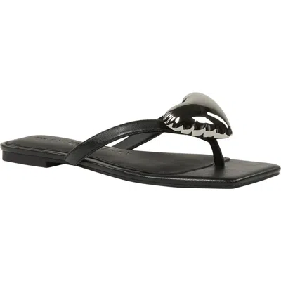 Katy Perry The Camie Heart Flip Flop In Black