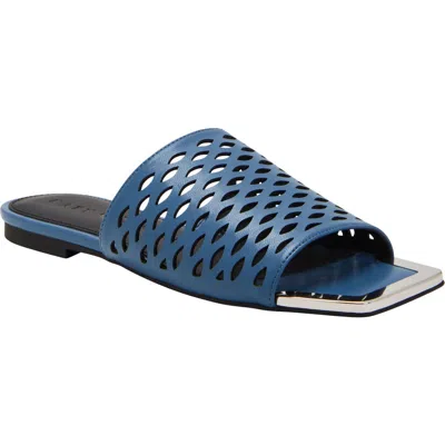 Katy Perry The Caught Up Fishnet Sandal In Slate Blue