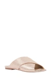 Katy Perry The Checked In Slide Sandal In Gold