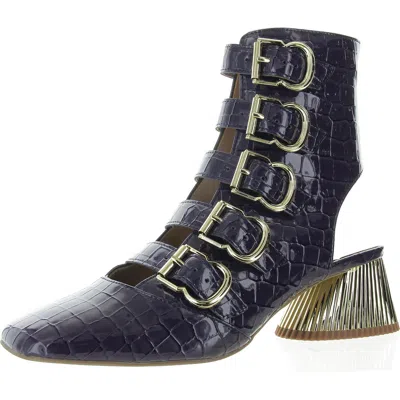 Katy Perry The Clarra Buckle Bootie Womens Patent Zipper Booties