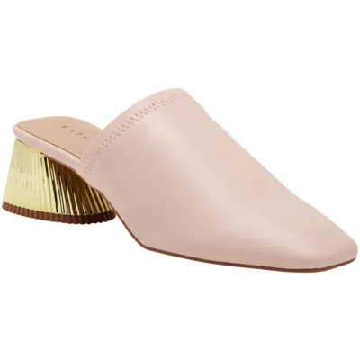 Katy Perry The Clarra Slipon Womens Solid Faux Leather Mules In Beige