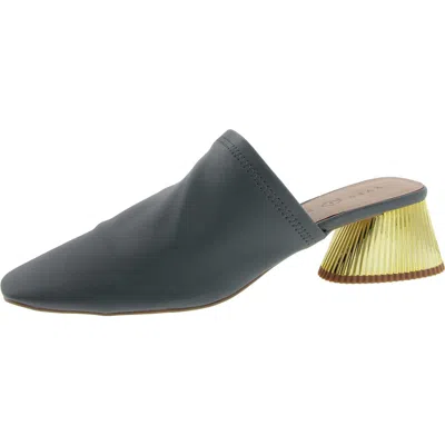 Katy Perry The Clarra Slipon Womens Solid Faux Leather Mules In Sage Leaf