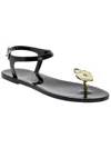 Katy Perry The Geli Lock & Key Womens Casual Flat Ankle Strap In Black