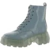 Katy Perry Women's The Geli Combat Square Toe Lug Sole Boots Women's Shoes In Blue
