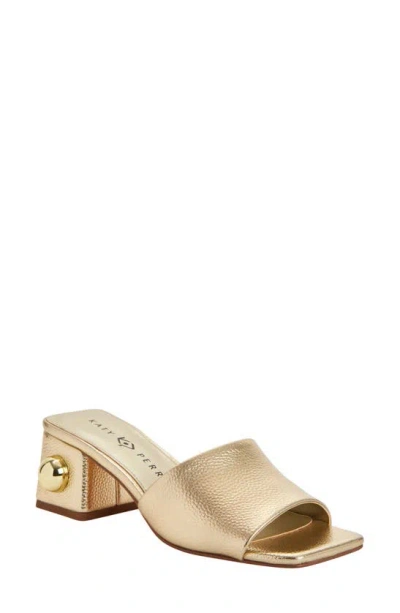 Katy Perry The Gemm Stud Slide Sandal In Gold