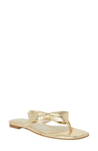Katy Perry The Halie Bow Flip Flop In Gold