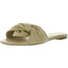 KATY PERRY THE HALIE BOW SANDAL WOMENS FAUX LEATHER FLAT SLIDE SANDALS