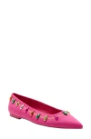 Katy Perry The Hollie Christmas Pointed Toe Flat In Luminous Pink
