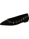 Katy Perry The Hollie Christmas Pointed Toe Flat In Black