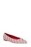 Katy Perry The Hollie Crystal Pointed Toe Ballet Flat In Red Multi