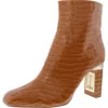 Katy Perry The Hollow Heel Bootie Womens Patent Zipper Booties In Dark Blush