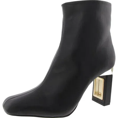 Katy Perry The Hollow Heel Bootie Womens Zipper Manmade Ankle Boots In Black