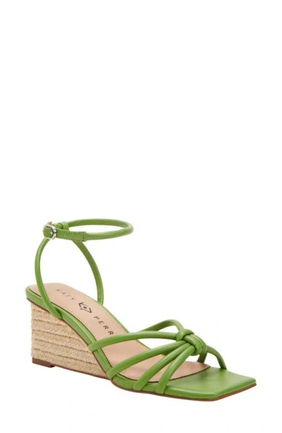 Katy Perry The Irisia Ankle Strap Wedge Sandal In Jade Green