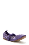 Katy Perry Women's The Jammy Scrunch Square Toe Flats In Violet Light