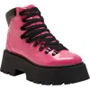 Katy Perry The Jenifer Combat Bootie In Luminous Pink