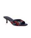 Katy Perry The Ladie Kitten Heel Slide Sandal In Blue Multi