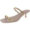Katy Perry The Ladie Womens Faux Leather Kitten Heel Slide Sandals In Multi