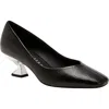 Katy Perry The Laterr Pump Womens Textured Faux Leather Pumps In Black