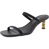 Katy Perry The Leilei Stretch Sandal Womens Strappy Faux Leather Heels In Black
