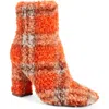Katy Perry The Luvlie Faux Shearling Bootie In Orange Multi