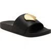 Katy Perry The Pool Shell Slide Sandal In Black