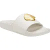 Katy Perry The Pool Shell Slide Sandal In Optic White