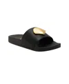 Katy Perry The Pool Shell Slide Sandal In Black