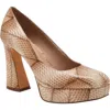 Katy Perry The Square Pump In Tan Multi