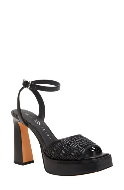 Katy Perry The Steady Ankle Strap Platform Sandal In Black