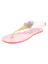 KATY PERRY THE SUNDAE WOMENS JELLY FLATS THONG SANDALS