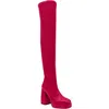 Katy Perry The Uplift Otk Womens Faux Leather Platform Over-the-knee Boots In Multi
