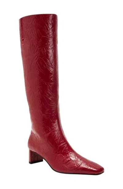 Katy Perry The Wandering Knee High Boot In Crimson Red