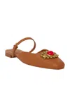 Katy Perry The Confidant Eye Embellished Mule In Saddle Brown