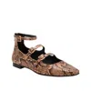 Katy Perry Women's Confidant Mary Jane Flats In True Taupe Snake Multi