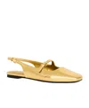 Katy Perry The Evie Lizard Embossed Slingback Flat In Gold