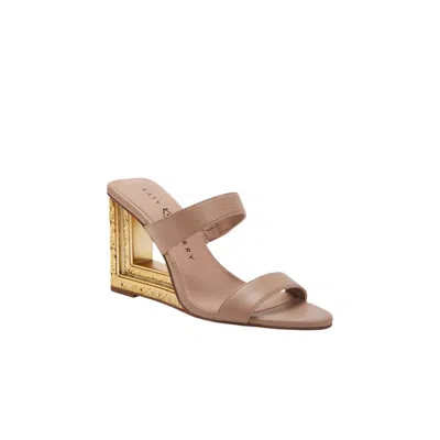 Katy Perry Women's Framing Two Band Wedge Sandals In True Taupe